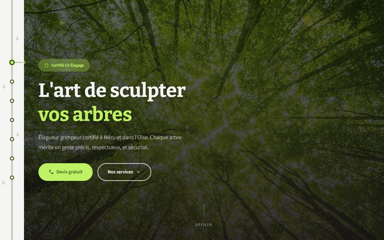Aperçu de site Élagueur