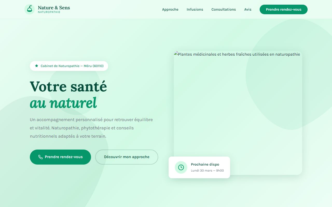 Aperçu de site Naturopathe