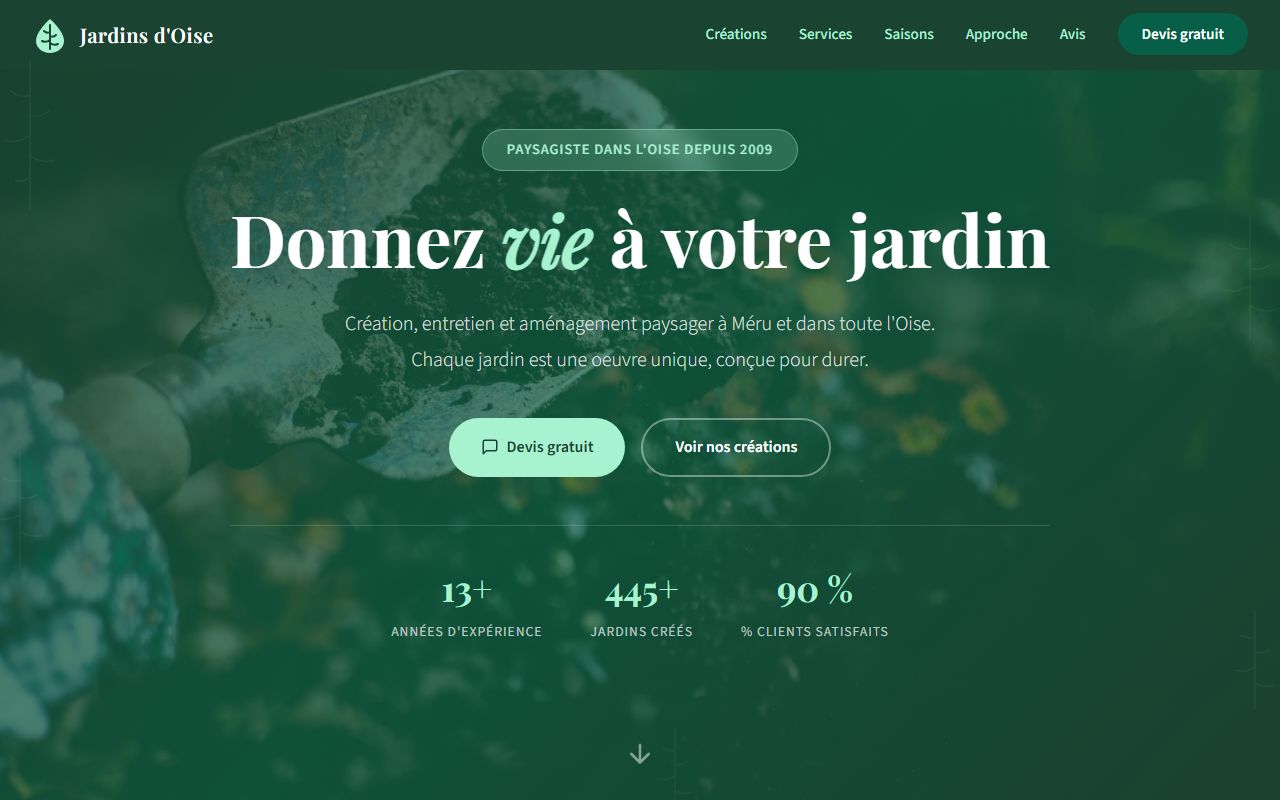 Aperçu de site Paysagiste